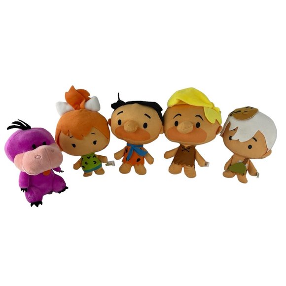 Flintstones Other - Flintstones Chibi Plush Stuffed Animal Toy Fred Barney Pebbles BamBam Dino 8 Inc